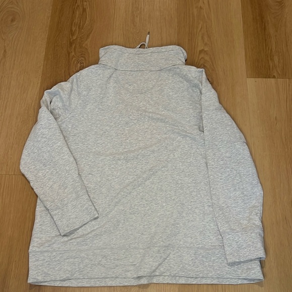 LLBean Women's Ultrasoft Sweats Funnelneck Pullover - Picture 3 of 4